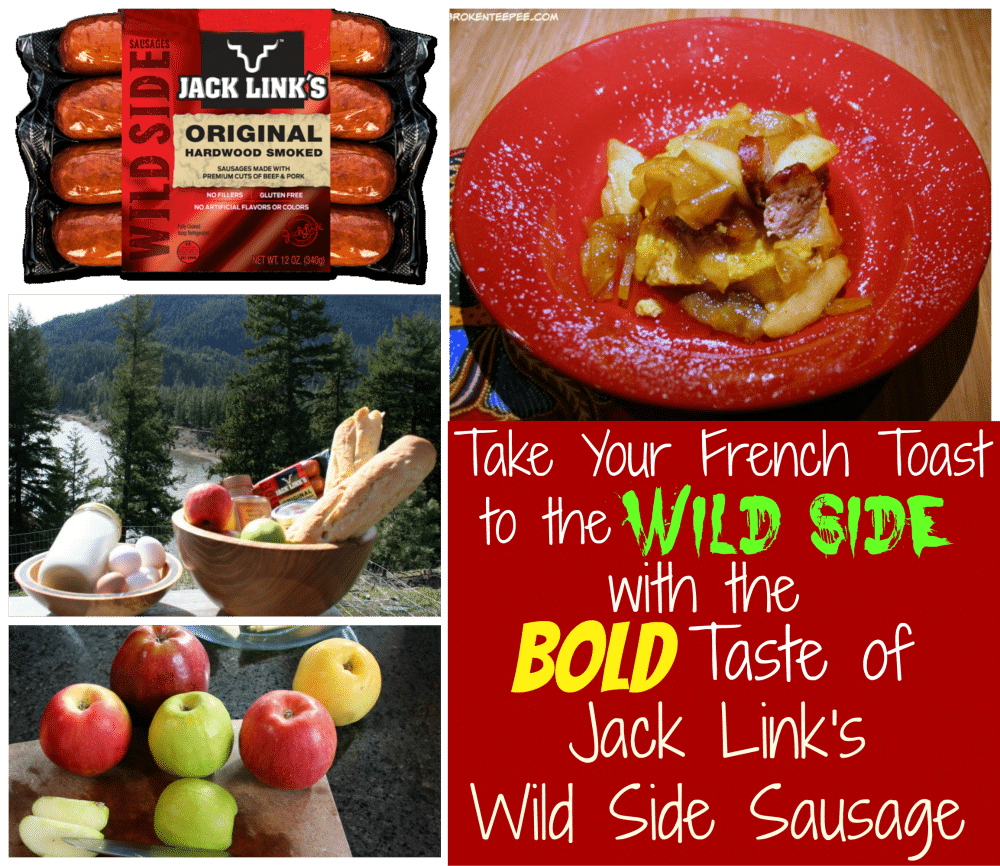 Jack Link's Wild Side Sausages, Overnight French Toast with Jack Link's Wild Side Sausages and Bourboned Apples, #WildSideofFlavor, #CollectiveBias, #ad