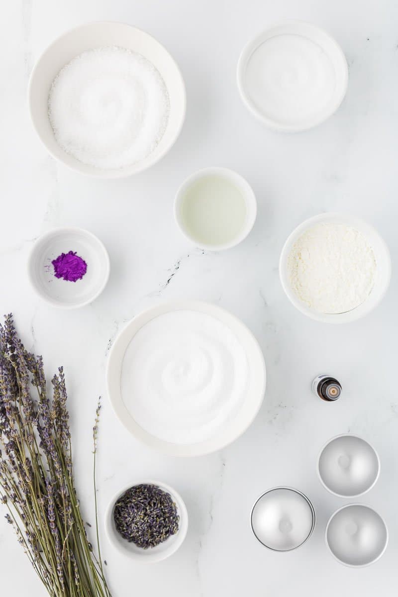 DIY bath bomb ingredients