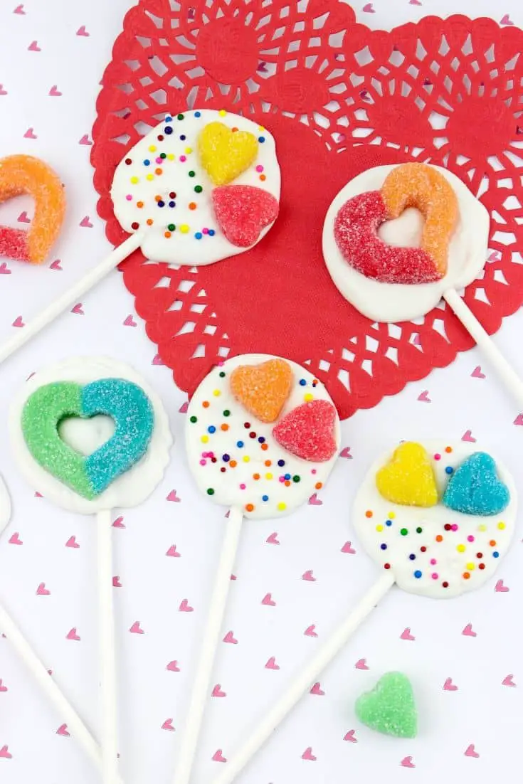Valentine's Day Chocolate Lollypops