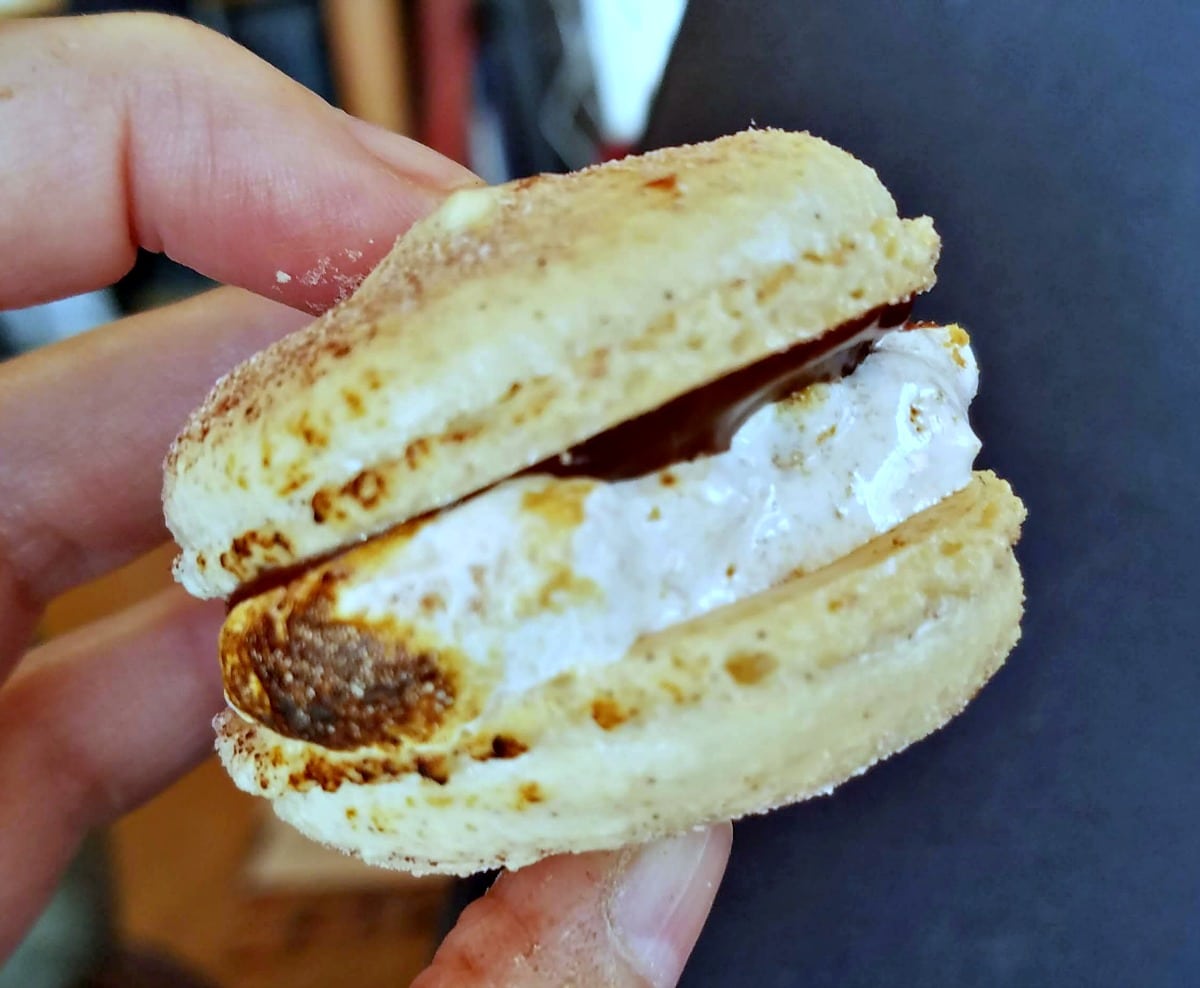 macaron recipe, vanilla macaron recipe, s'mores macaron, s'morecaron