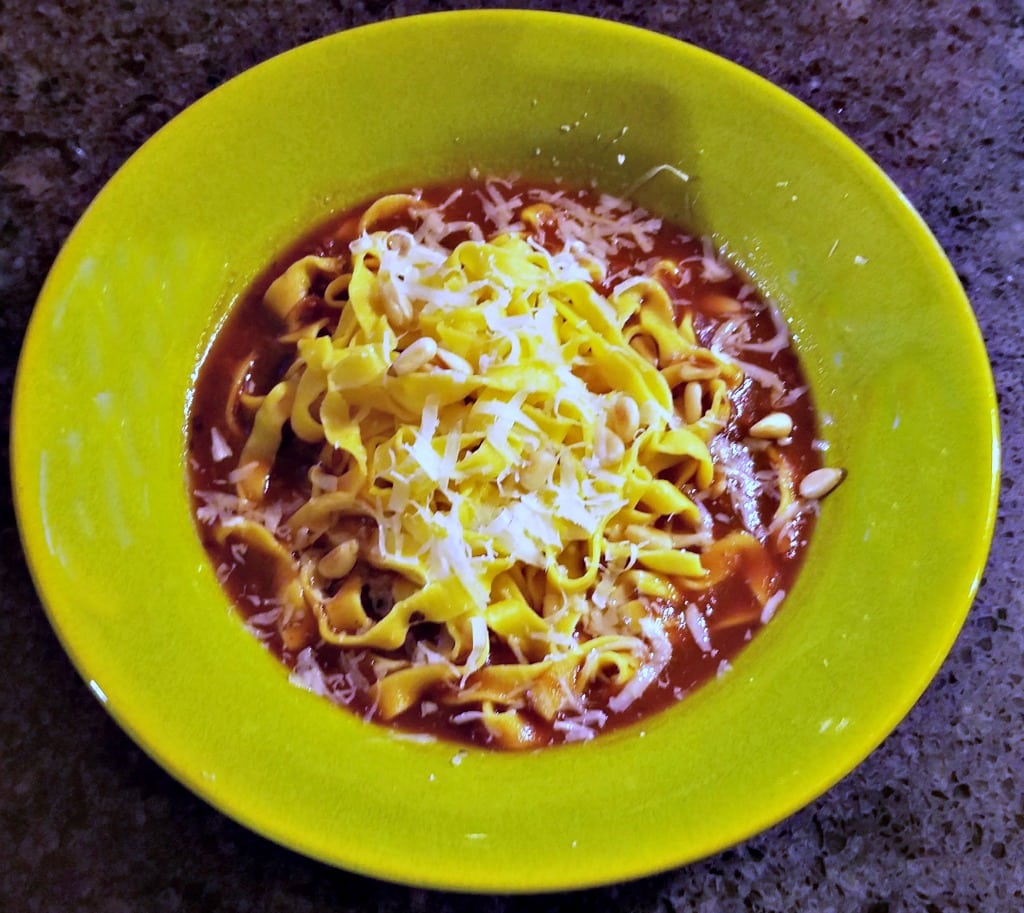saffron pasta recipes, paella pasta, saffron fettuccine