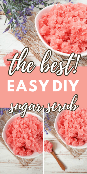 easy peach mango sugar scrub