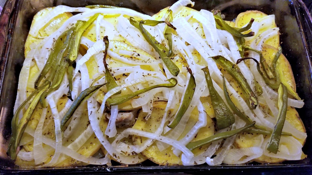 Easy One Dish Pork Bake, 5 Ingredient Meal, Pork dinner
