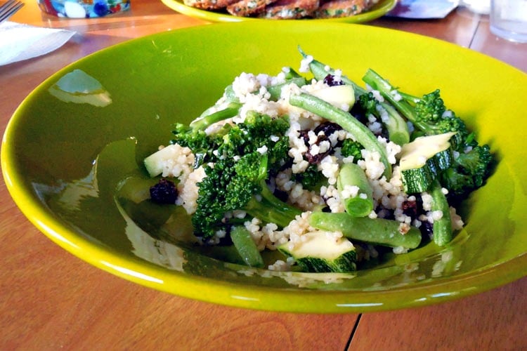 quinoa salad, quinoa salad with summer vegetables