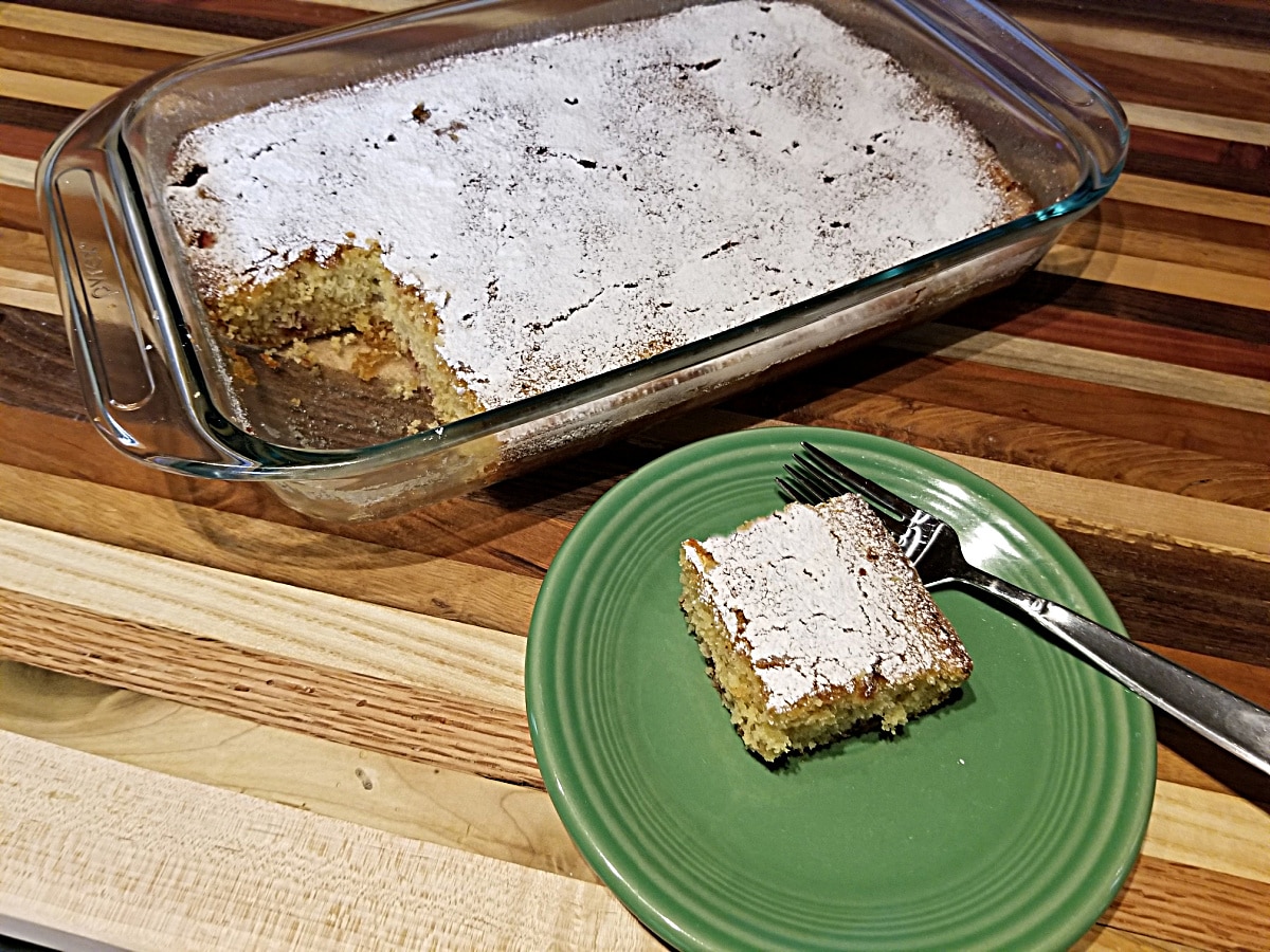 slice of strawberry snack cake