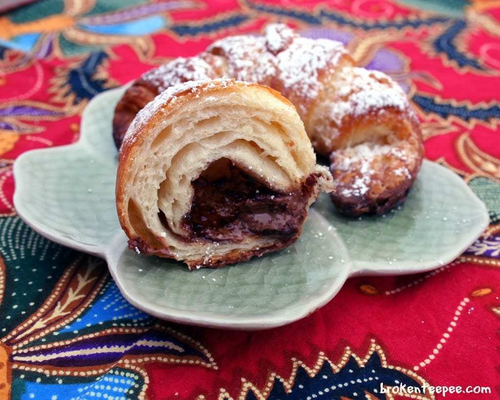 Pumpkin Spiced Chocolate Stuffed Croissants Recipe