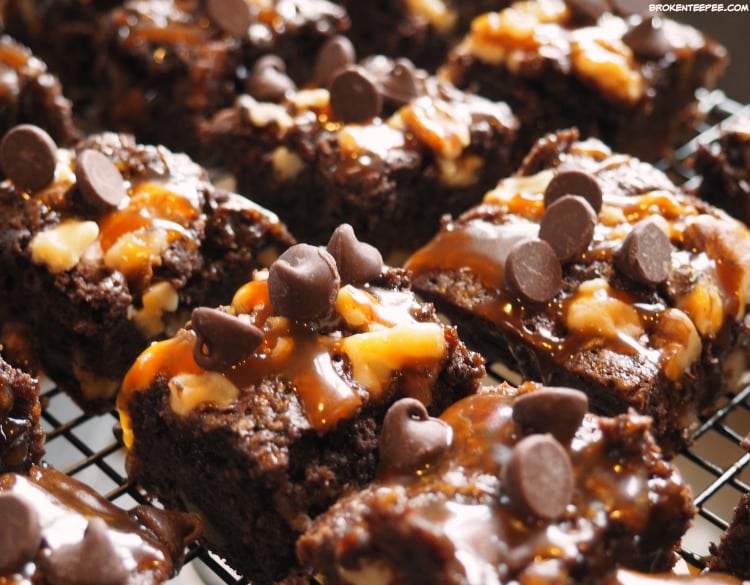 Turtle Brownies, brownie recipe