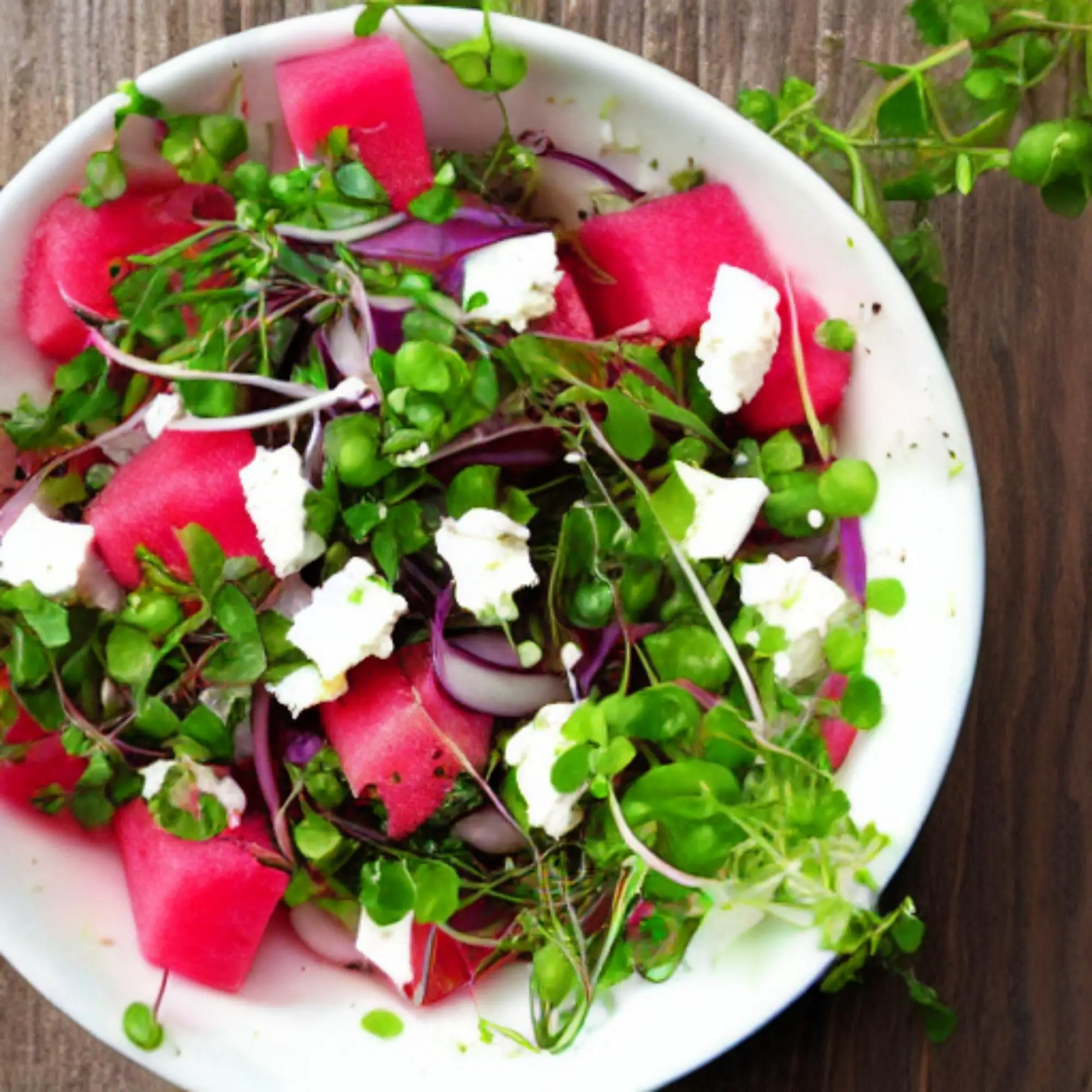 Watermelon Radish Salad